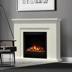Noble Flame GENUA Opti-glo [Opti-myst Elektrokamin]: Schwarz, spiegelnd