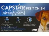 Capstar 11,4 mg Petit Chien, Comprimé antiparasitaire externe pour petit chien, bt 6 Comprimé(S) pc(s)