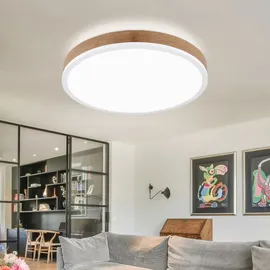 GLOBO Deckenleuchte 1x LED 24,0 W rund braun