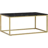Beliani Couchtisch Schwarz Gold