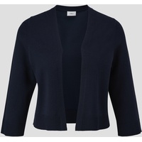 s.Oliver BLACK LABEL Bolero, in offener Form und 3/4 Länge, blau 36