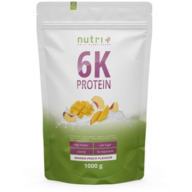 Nutri + Vegan 6K Proteinpulver Mango-Peach Pulver 1000 g