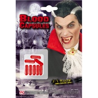 Widmann - Blutkapsel Set, 32 einzelne Kapseln, Theaterblut, Kunstblut, Halloween