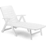 Mojawo Doppelliege 189 x 60 x 60 cm Weiß