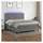 vidaXL Boxspringbett 180 x 200 cm Dunkelgrau