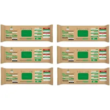 Sleepy Easy Clean Bio Oberflächen und Boden Reinigungstücher 2 in 1 (Grün) mit Teebaum & Limette 6 Packung x 50 Tücher