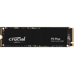 Crucial P3 Plus interne SSD (4TB) 4800 MB/S Lesegeschwindigkeit, 4100 MB/S Schreibgeschwindigkeit schwarz 4TBOTTO