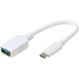 Vivanco USB-A auf USB-C Adapter 0,1 m Weiß