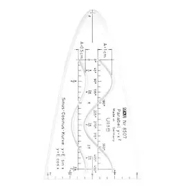 Möbius + Ruppert M + R Parabelschablone transparent