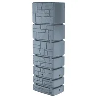 Prosperplast Tower Stone Regentonne 350 l hellgrau