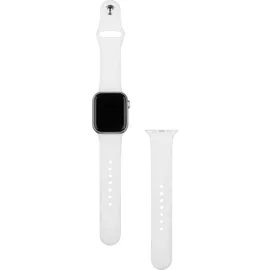 Apple Watch Series 8 GPS 45 mm Aluminiumgehäuse silber, Sportarmband weiß