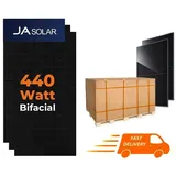 440 Watt Ja Solar Module Bifacial Glas/Glas Full Black JAM54D41 440 LB