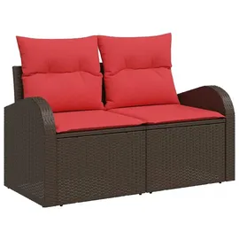 vidaXL Gartenlounge-Set 8-tlg. braun
