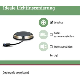 Paulmann Wegeleuchte Aluminium 3,2 cm 2er Set anthrazit