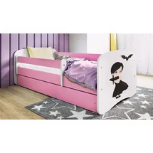 raumhirsch furniture Kinderbett Raumhirsch 80 x 180 cm Holzwerkstoff rosa