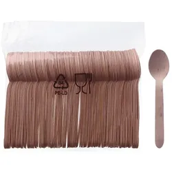 2500x Suppenlöffel Holz 16,5 cm