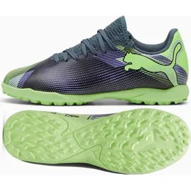 Puma Future 7 Play TT Multinocken-Fußballschuhe Kinder 03 gray skies/elektro purple/fizzy apple/white 38