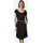 Ragwear Shirtkleid Midikleid Herzchen-Print Schwarz M