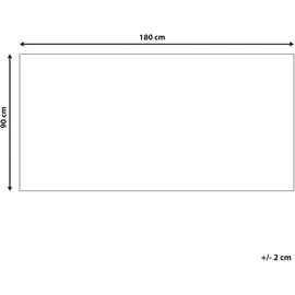 Beliani Outdoor Teppich grau-blau 90x180 cm