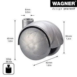 Wagner System GmbH Lenkrolle 30 kg
