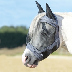 Busse Fliegenmaske FLY BUCKLER GAP II - grau, Kaltblut