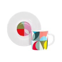 REMEMBER Espressotasse Solena 80 ml Porzellan Bunt