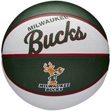 Wilson Mini-Basketball TEAM RETRO, MILWAUKEE BUCKS, Outdoor, Gummi, Größe: MINI