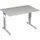 Geramöbel Schreibtisch C Fuß Flex S-617102 lichtgrau/silber