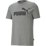 Puma Essential Logo T-Shirt Herren 03 medium gray heather S