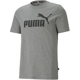 Puma Essential Logo T-Shirt Herren 03 medium gray heather S