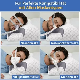 luxuskollektion CPAP-Kissen 02-Standard 60 x 40 cm Grau