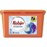 0,72€/Wasch.- 2x Robijn Waschmittelkapseln 3in1 - Strahlendes Weiß - 15 Kapseln
