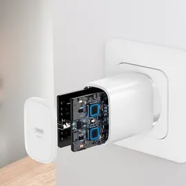 COFI Joyroom 20W WandLadegert USB PD Netzteil Schnell Fast Charge Power Delivery 3.0 Quick Charge 4.0 + 18 W 3A komaptibel mit Smartphone wei - Weiß