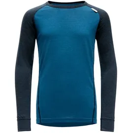 Devold Breeze Merino Langarm-T-Shirt Blau 14 Jahre