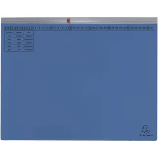 Exacompta 370107B Exaflex Premium Kanzlei-Hängehefter 1 Abheftvorrichtung, Linksheftung) 1 Stück, blau