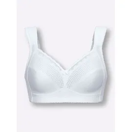 MISS MARY Damen, Gr. 105, Cup D, weiß, 34% Polyamid, 30% Baumwolle, 20% Polyester, 16% Elasthan, BHs