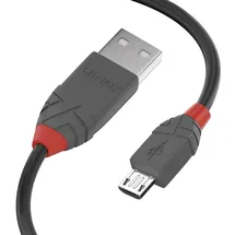 Lindy USB-A auf Micro-USB 3 m Schwarz/Grau