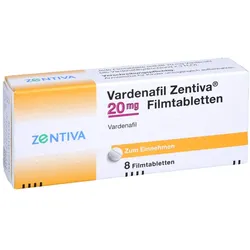 Vardenafil Zentiva 20 mg Filmtabletten 8 St