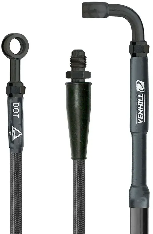Venhill Honda Cr80r 1996-1999 Hintere Bremsleitung - Black - One Size
