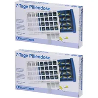 Pillendose f.7 Tage m.28 Fächern 2x 2x1 St