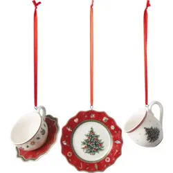 Villeroy & Boch Toy's Delight Decoration Ornamente Geschirrset rot 3tlg. 7cm