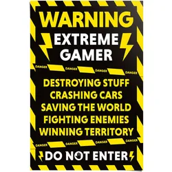 Poster REINDERS "Gamer at Work", gelb (farbe bild(er): gelb), B:61cm H:91,5cm T:0,1cm, Papier, Bilder