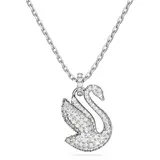 Swarovski Swan Anhänger, Schwan, Mittel, Weiß, Rhodiniert
