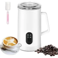 Elektrischer Milchaufschäumer – 350 ml Edelstahl, automatischer Milchaufschäumer für heiße und kalte Milch mit Touchscreen,