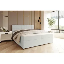 SUN GARDEN Boxspringbett 180 x 200 cm H3 Grau