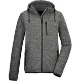 G.I.G.A. DX Herren Strickfleecejacke/Fleecejacke mit Kapuze GW 54 MN KNTFLC JCKT, schwarz, L, 42275-000