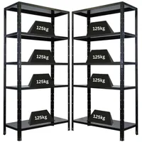 Proregal Mega Deal 2x Schwerlastregal Ares HxBxT 180x90x40cm Fachlast 125 kg Schwarz