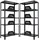 Proregal Mega Deal 2x Schwerlastregal Ares| HxBxT 180x90x40cm Fachlast 125 kg Schwarz
