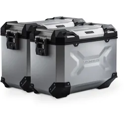 SW-Motech TRAX ADV Alukoffer-System - Silbern. 45/37 l. Ducati DesertX (22-)., silber