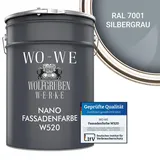 WO-WE Nano Fassadenfarbe Silbergrau 10 l